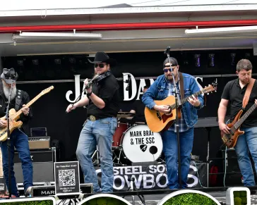 Live band performing on stage